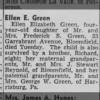 Obit Ellen Elizabeth Green
